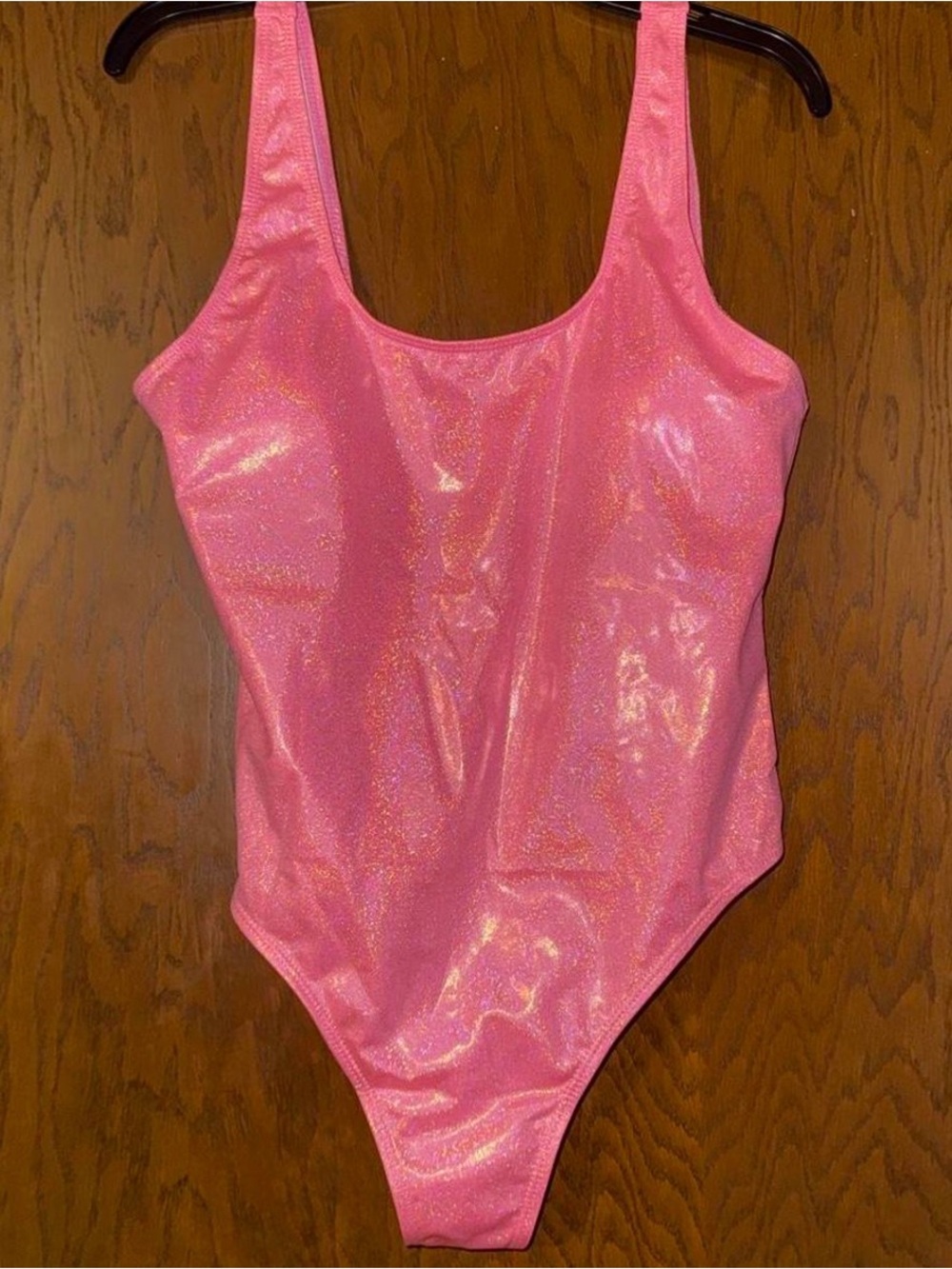 Iridescent Pink Scoop One-Piece Swimsuit